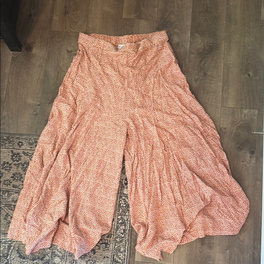 Petal & Pup Orange Wide Leg Flowing Design